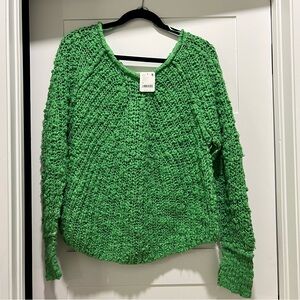 Lime Green Free People Sweater